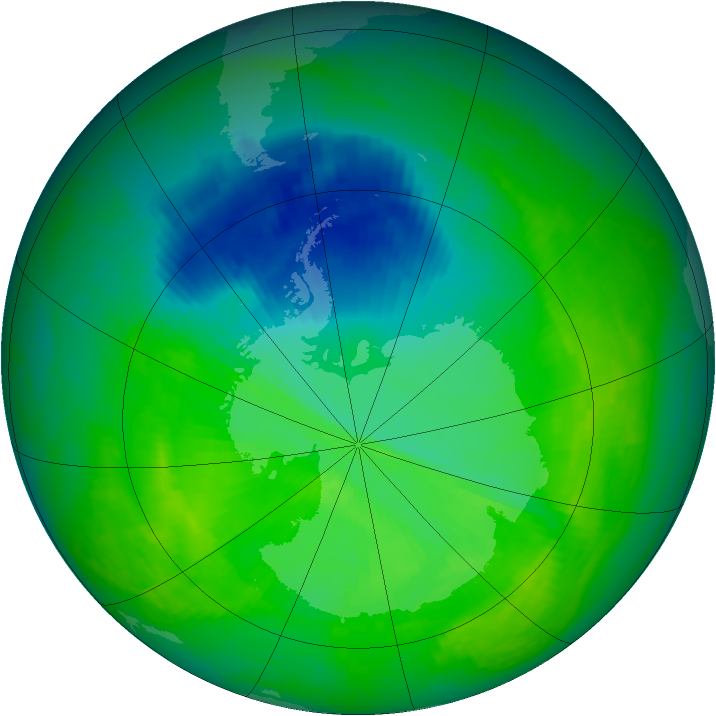 Ozone Map 2002-11-03